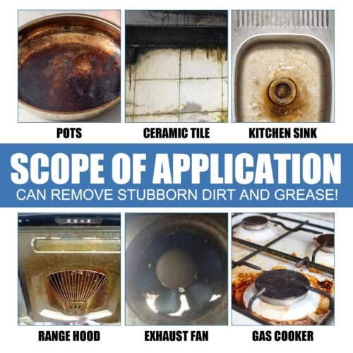 Jue-Fish Kitchen Oil Stain Foam Cleaner